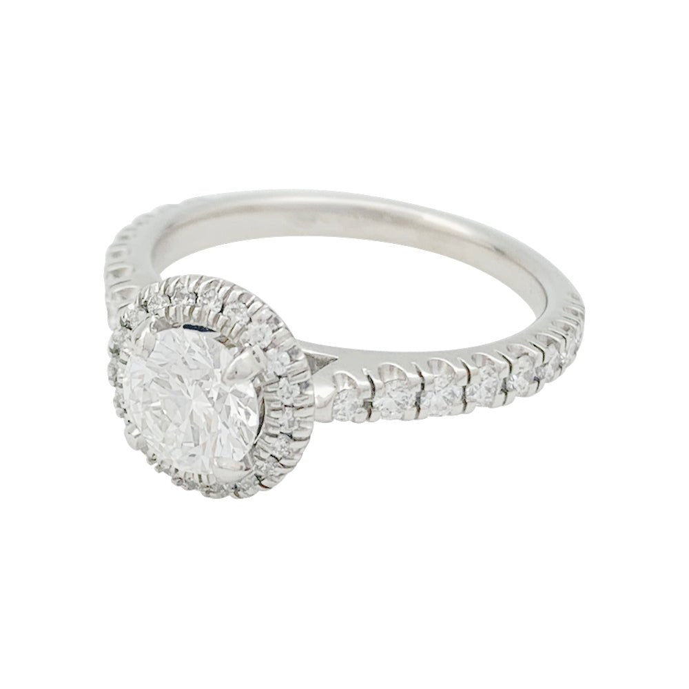Bague Cartier "Destinée" en platine, diamant 0,73 carat - Castafiore