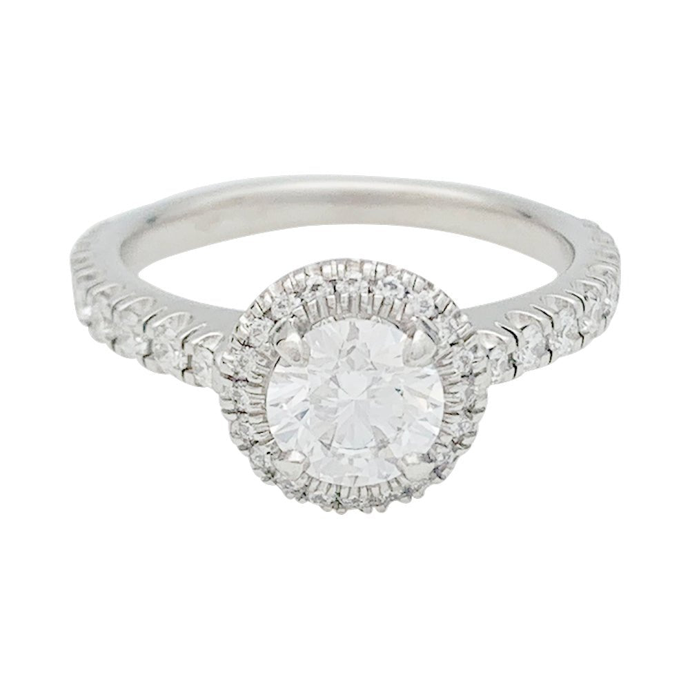 Bague Cartier "Destinée" en platine, diamant 0,73 carat - Castafiore