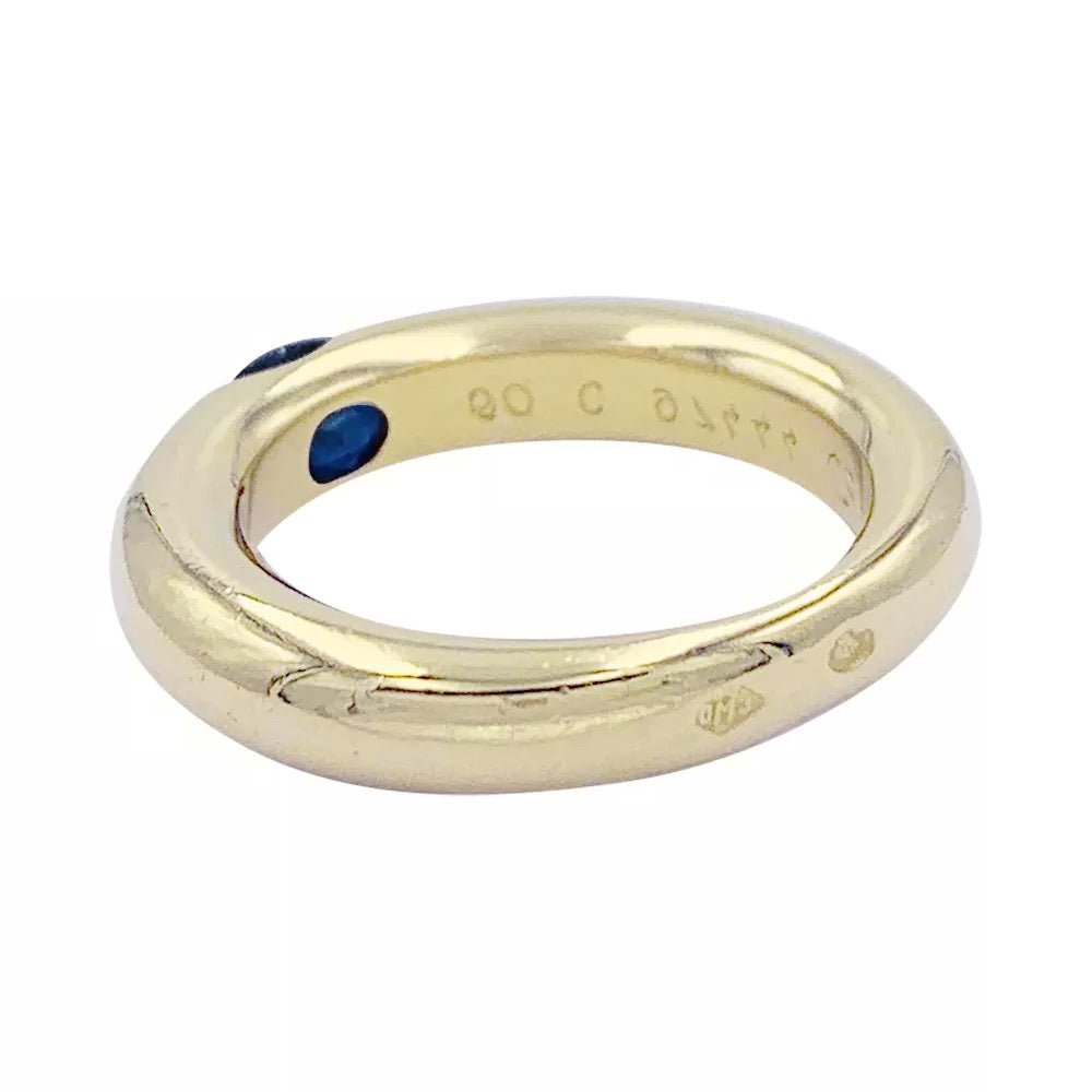 Bague Cartier, "Ellipse", or jaune, saphir - Castafiore