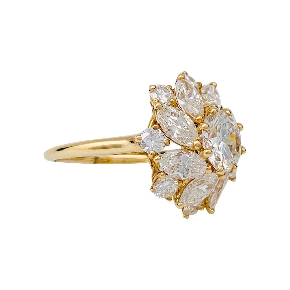 Bague CARTIER en or jaune, diamant 1,57 carats - Castafiore