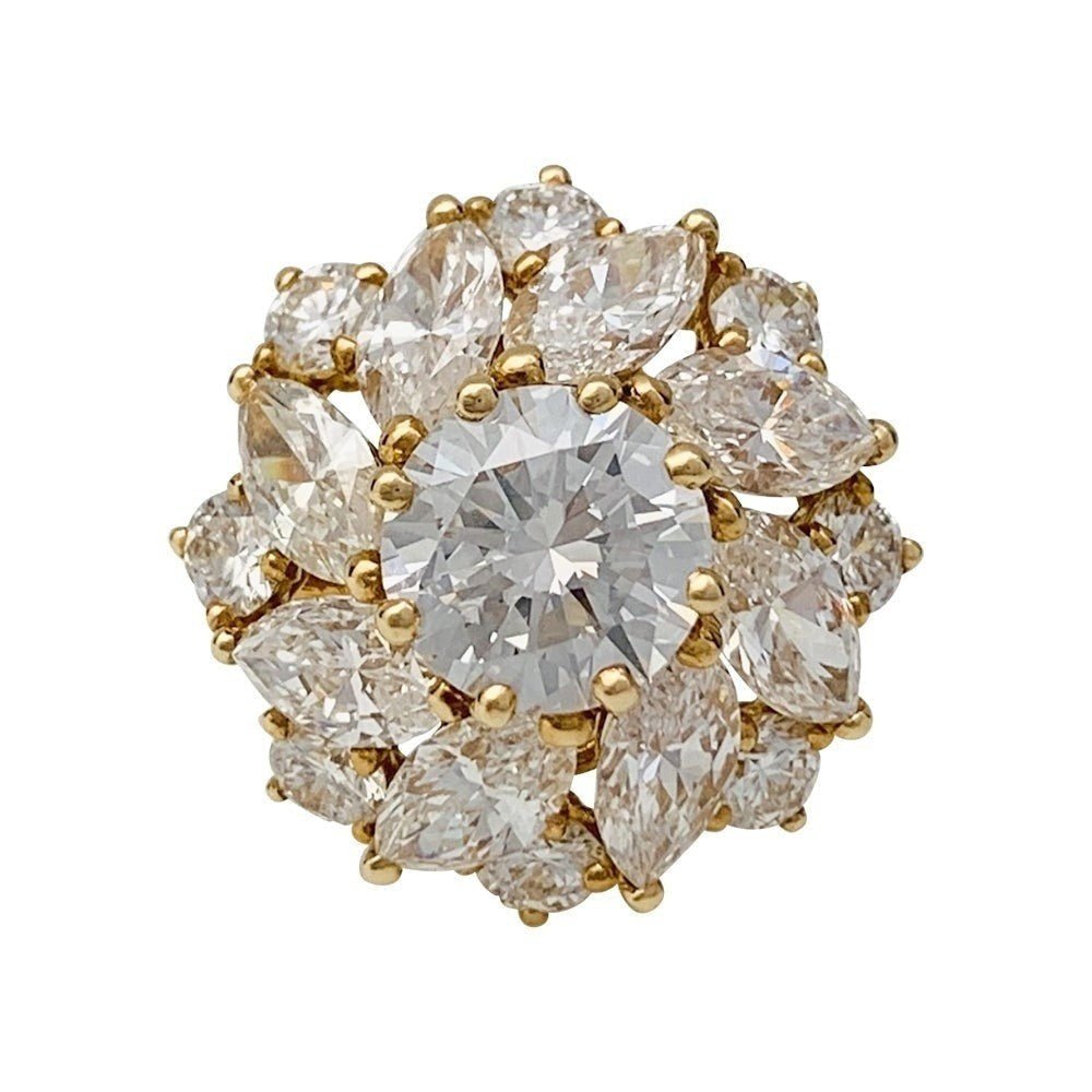 Bague CARTIER en or jaune, diamant 1,57 carats - Castafiore