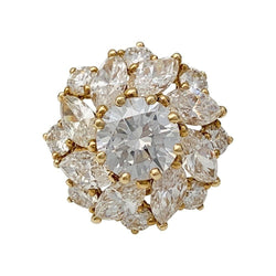 Bague CARTIER en or jaune, diamant 1,57 carats - Castafiore
