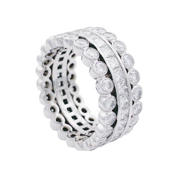 Bague CARTIER en platine et diamants - Castafiore