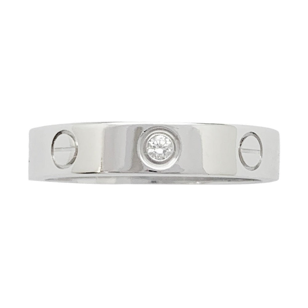 Bague Cartier "Love" en or blanc, diamant - Castafiore