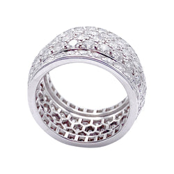 Bague CARTIER "Nigeria", pavage diamants. - Castafiore