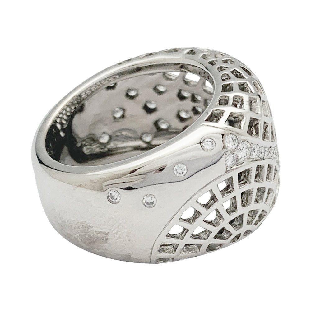 Bague Cartier, "Nouvelle Vague Paris", or blanc - Castafiore