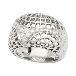 Bague Cartier, "Nouvelle Vague Paris", or blanc - Castafiore