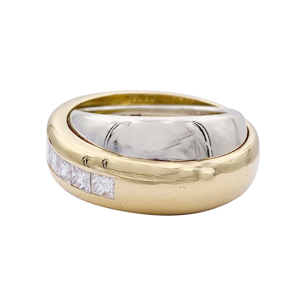 Bague CARTIER "Odyssée" deux ors et diamants. - Castafiore