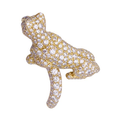 Bague CARTIER "Panthère de Cartier" en or jaune, émeraude, onyx et diamants - Castafiore