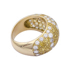 Bague CARTIER "Sauvage", en or jaune, diamants, saphirs jaunes. - Castafiore