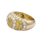 Bague CARTIER "Sauvage", en or jaune, diamants, saphirs jaunes. - Castafiore