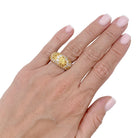 Bague CARTIER "Sauvage", en or jaune, diamants, saphirs jaunes. - Castafiore