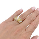 Bague CARTIER "Sauvage", en or jaune, diamants, saphirs jaunes. - Castafiore