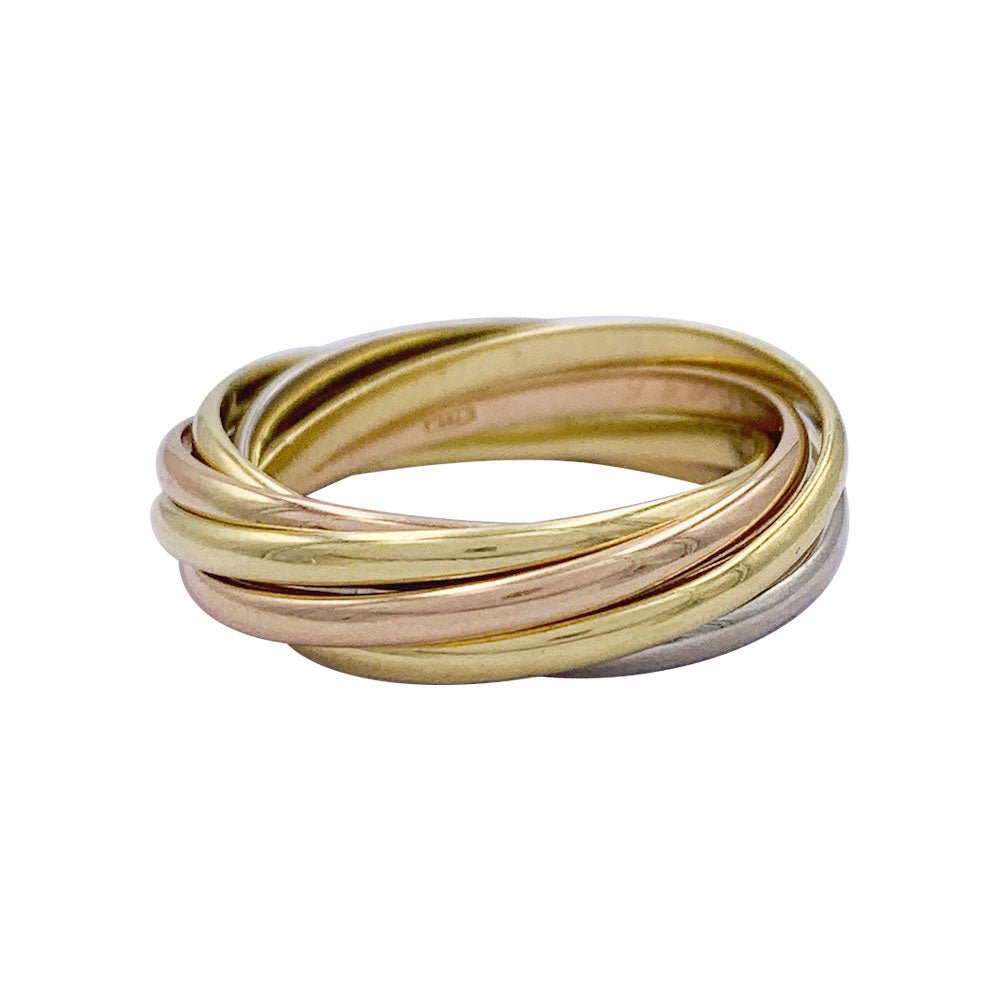 Bague Cartier, "Semainier", trois ors - Castafiore