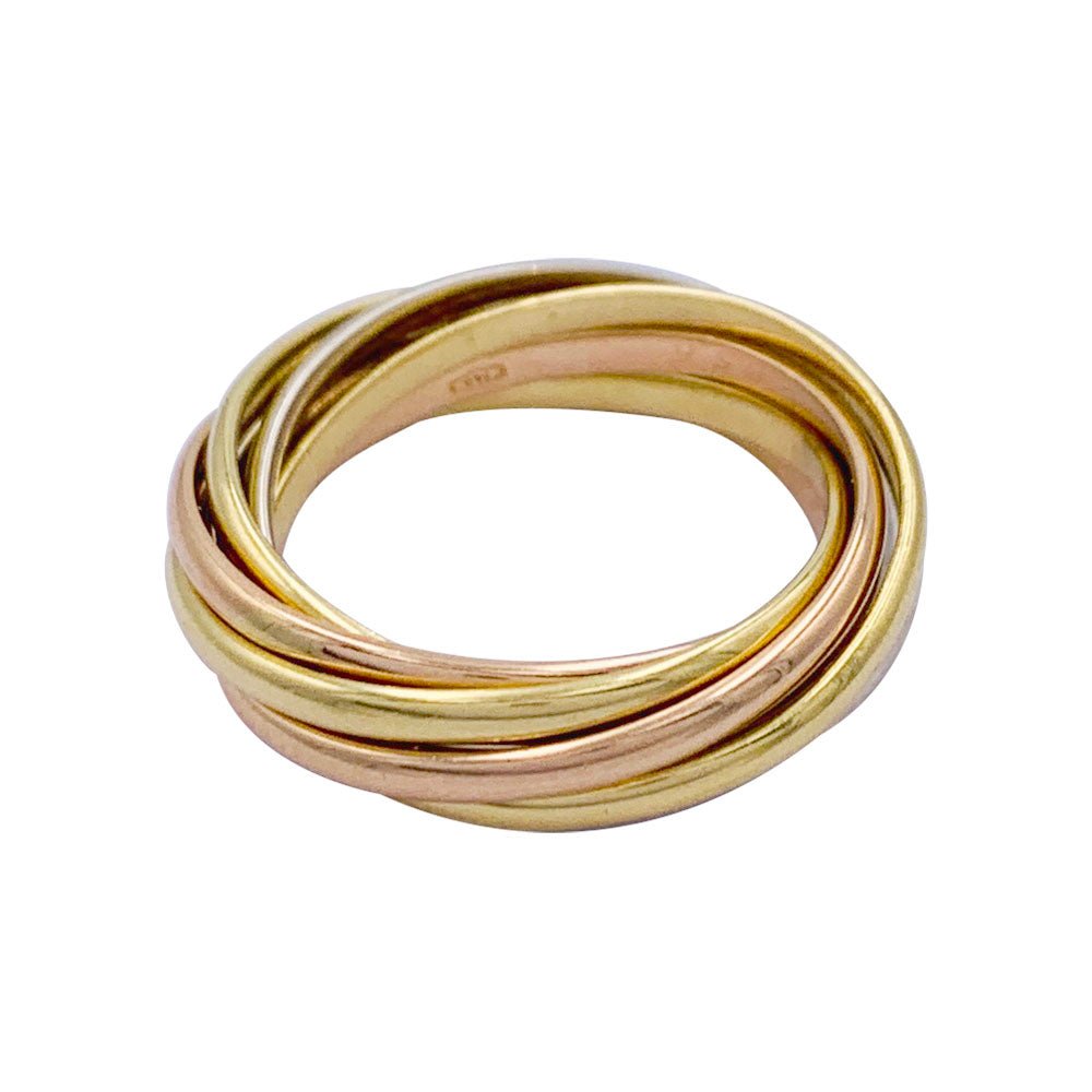 Bague Cartier, "Semainier", trois ors - Castafiore