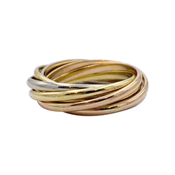 Bague Cartier, "Semainier", trois ors - Castafiore