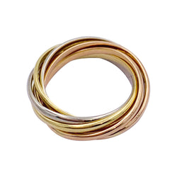 Bague Cartier, "Semainier", trois ors - Castafiore
