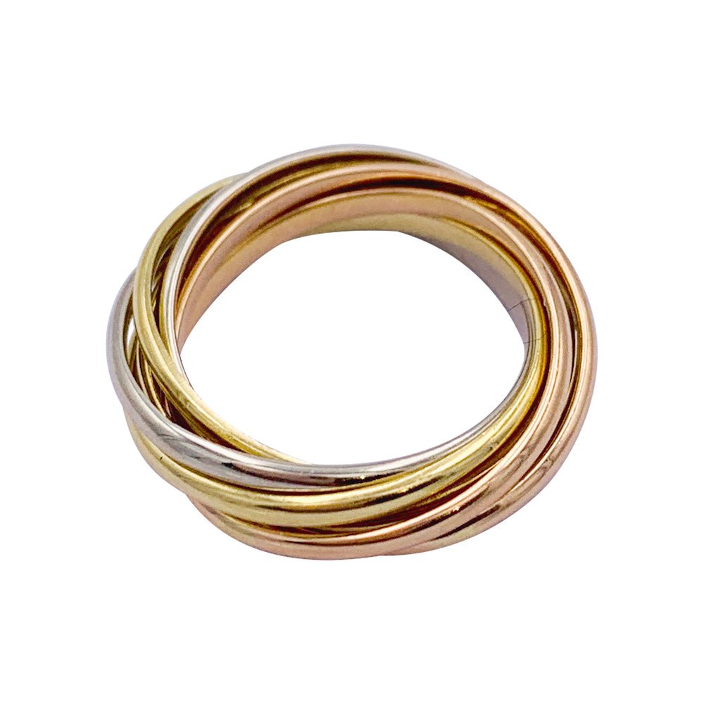 Bague Cartier, "Semainier", trois ors - Castafiore