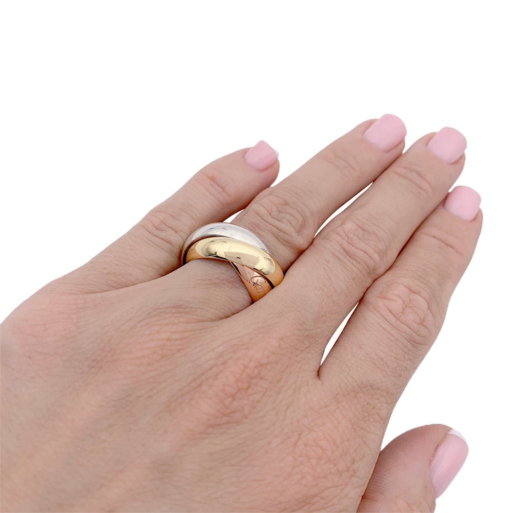 Bague Cartier "Trinity" 3 ors, grand modèle. - Castafiore