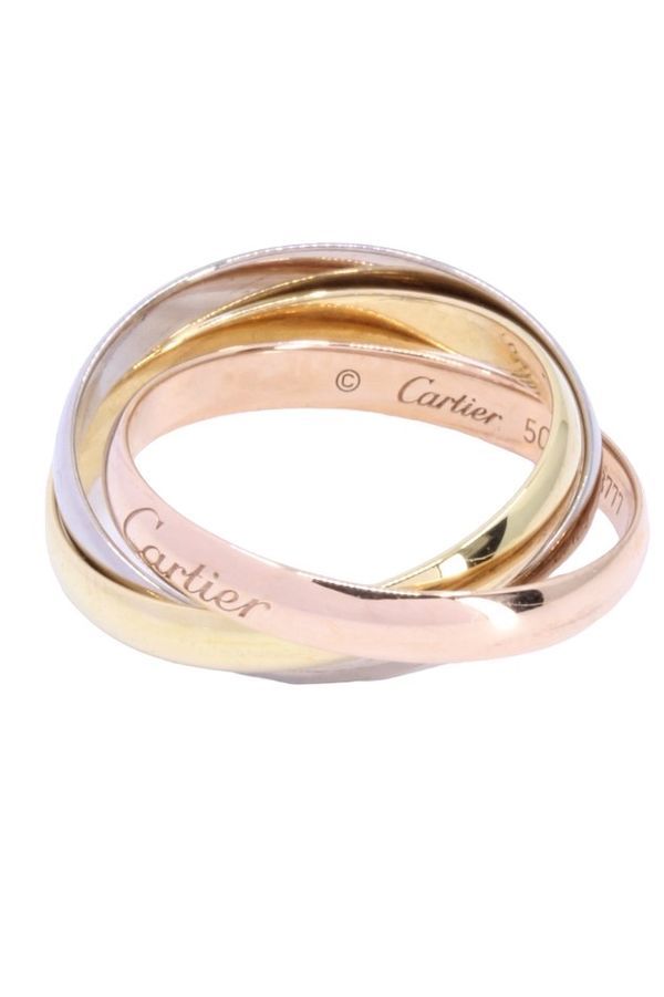 Bague CARTIER "Trinity , en or - Castafiore