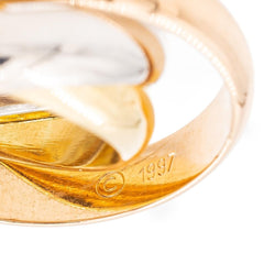 Bague CARTIER "Trinity" en or jaune, or blanc et or rose - Castafiore