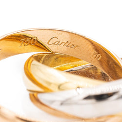 Bague CARTIER "Trinity" en or jaune, or blanc et or rose - Castafiore