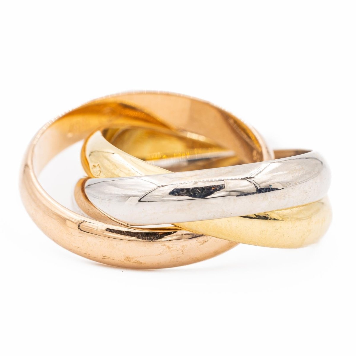 Bague CARTIER "Trinity" en or jaune, or blanc et or rose - Castafiore