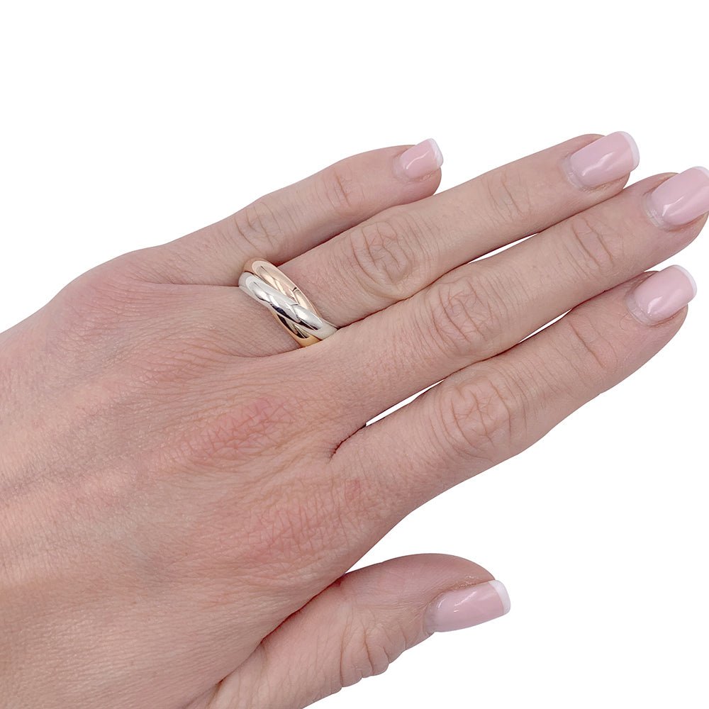 Bague CARTIER, "Trinity", trois ors. - Castafiore