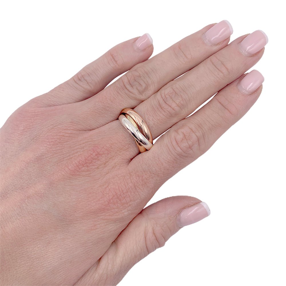 Bague Cartier, "Trinity", trois ors - Castafiore