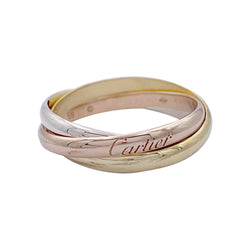 Bague Cartier, "Trinity", trois ors, petit modèle - Castafiore