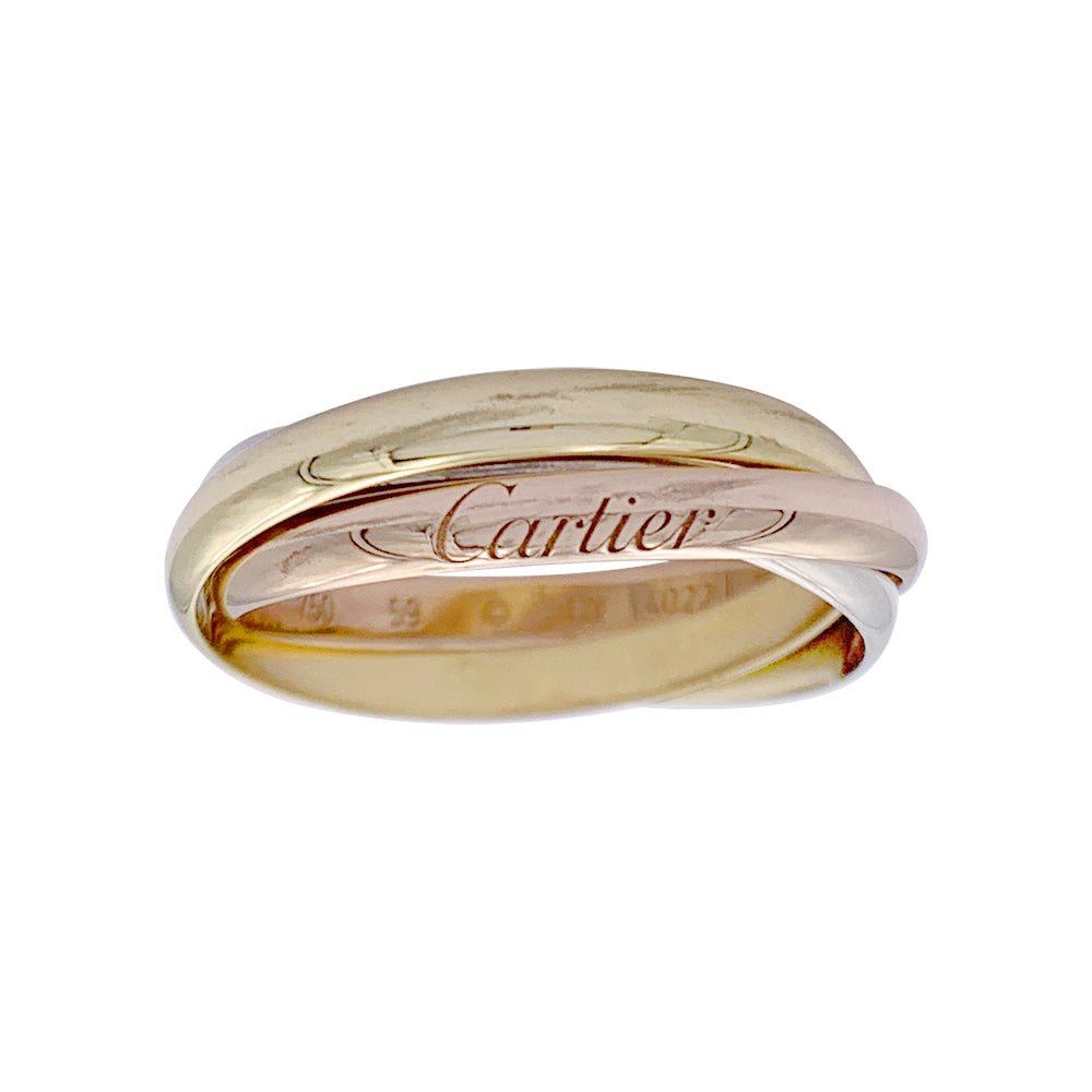 Bague Cartier, "Trinity", trois ors, petit modèle - Castafiore