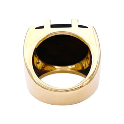 Bague CARTIER "Yijing" en or jaune et oeil de tigre - Castafiore