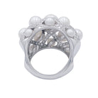 Bague Chanel, "Baroque", or blanc, diamants, perles de culture - Castafiore