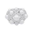 Bague Chanel, "Baroque", or blanc, diamants, perles de culture - Castafiore