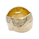 Bague CHANEL "Bolduc Signature" en or jaune et diamants - Castafiore