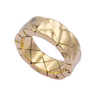 Bague CHANEL "Matelassé" en or jaune - Castafiore