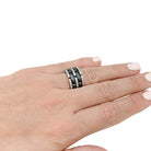 Bague Chanel, modèle "Ultra", en or blanc, céramique noire et diamants - Castafiore