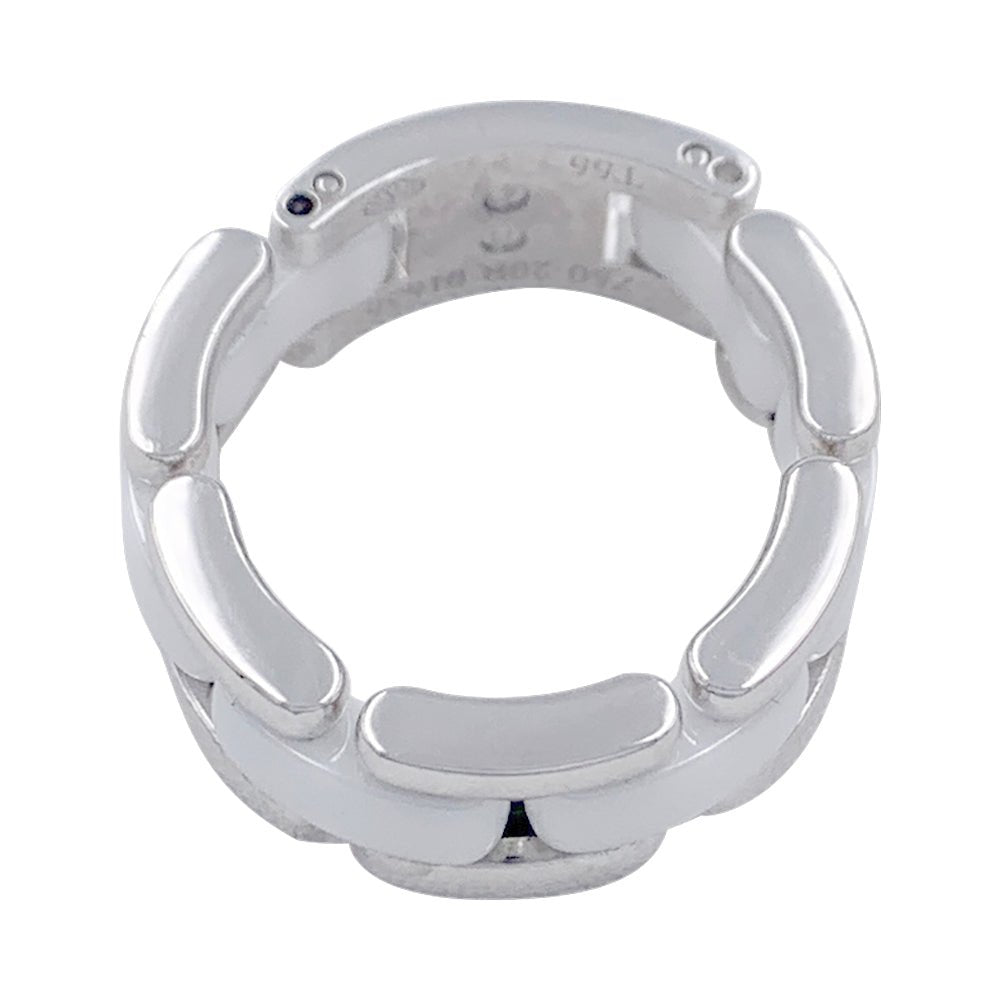 Bague Chanel, "Ultra", or blanc, céramique - Castafiore