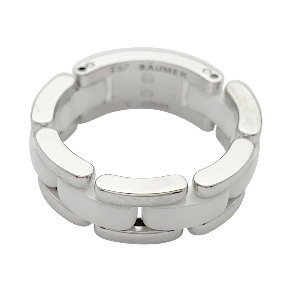 Bague Chanel, "Ultra", or blanc, céramique - Castafiore