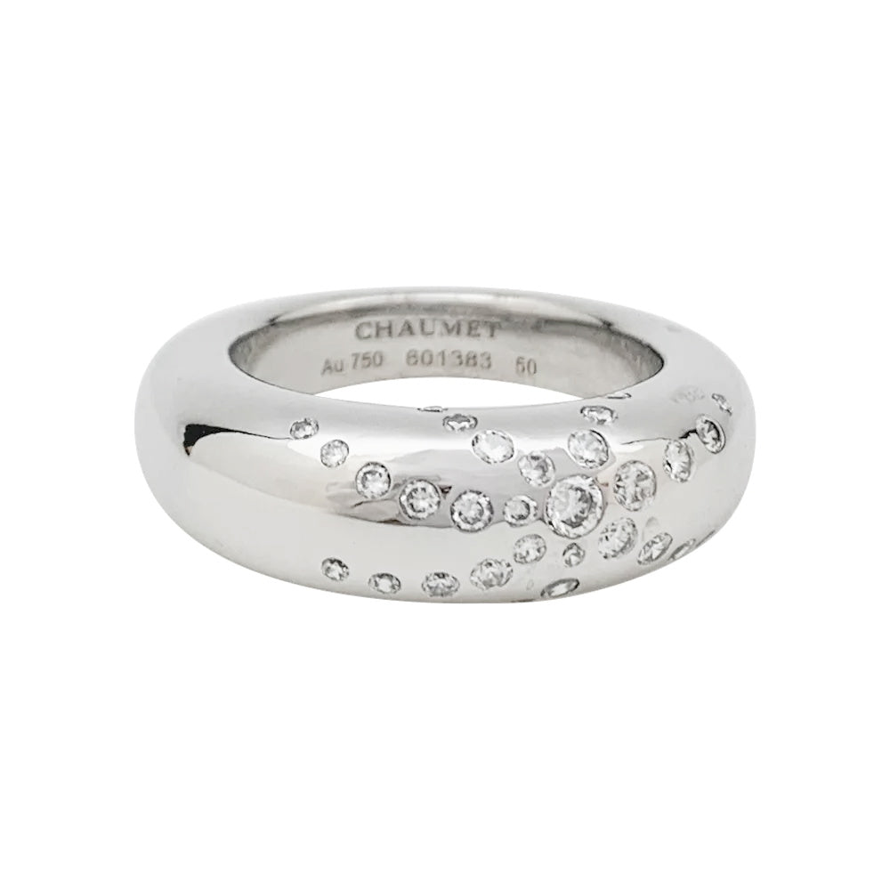 Bague Chaumet, "Anneau Feux d'Artifices", or blanc, diamants - Castafiore