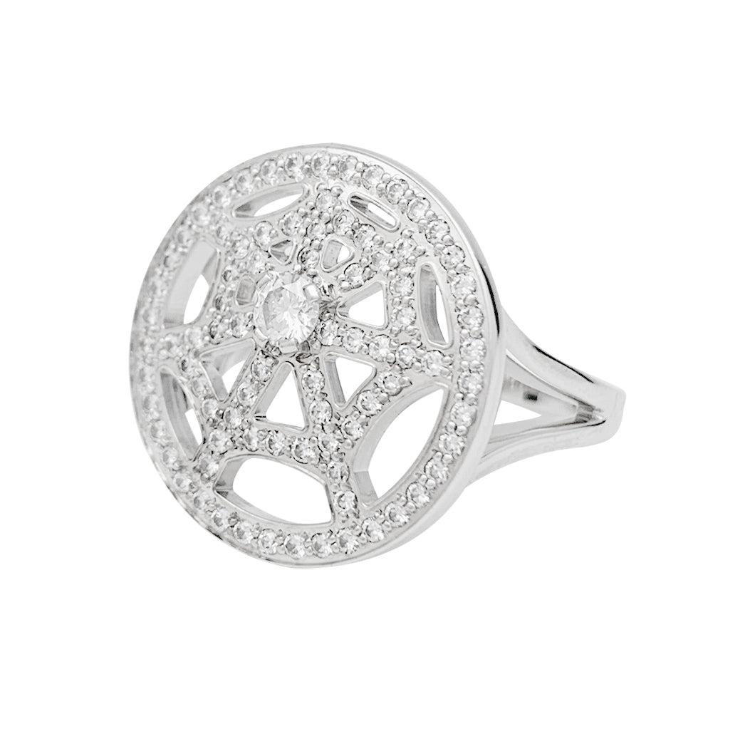 Bague CHAUMET "Attrape-moi" en or blanc et diamants - Castafiore