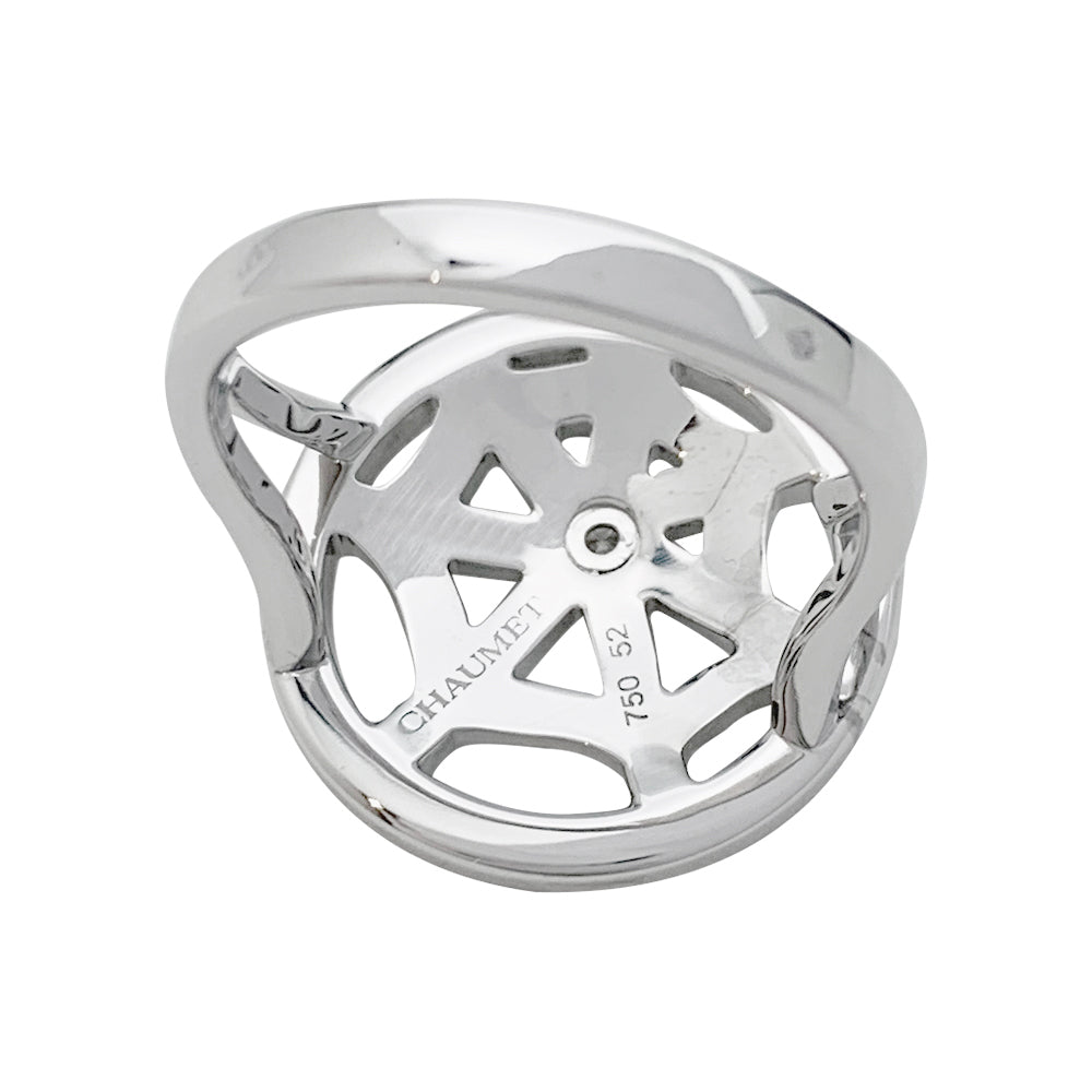 Bague CHAUMET "Attrape-moi" en or blanc et diamants - Castafiore