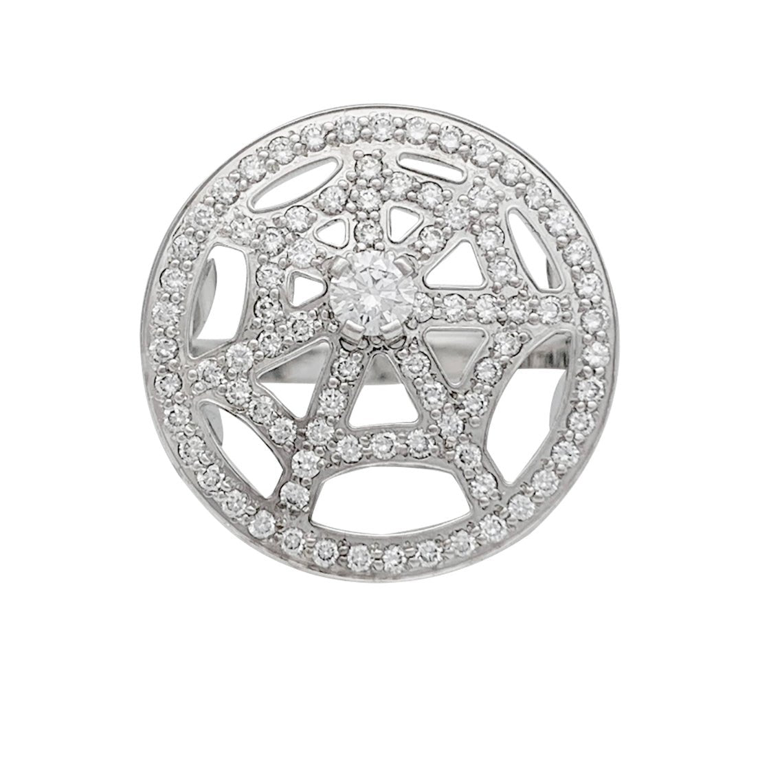 Bague CHAUMET "Attrape-moi" en or blanc et diamants - Castafiore