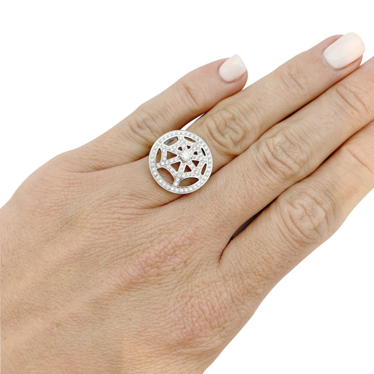 Bague CHAUMET "Attrape-moi" en or blanc et diamants - Castafiore