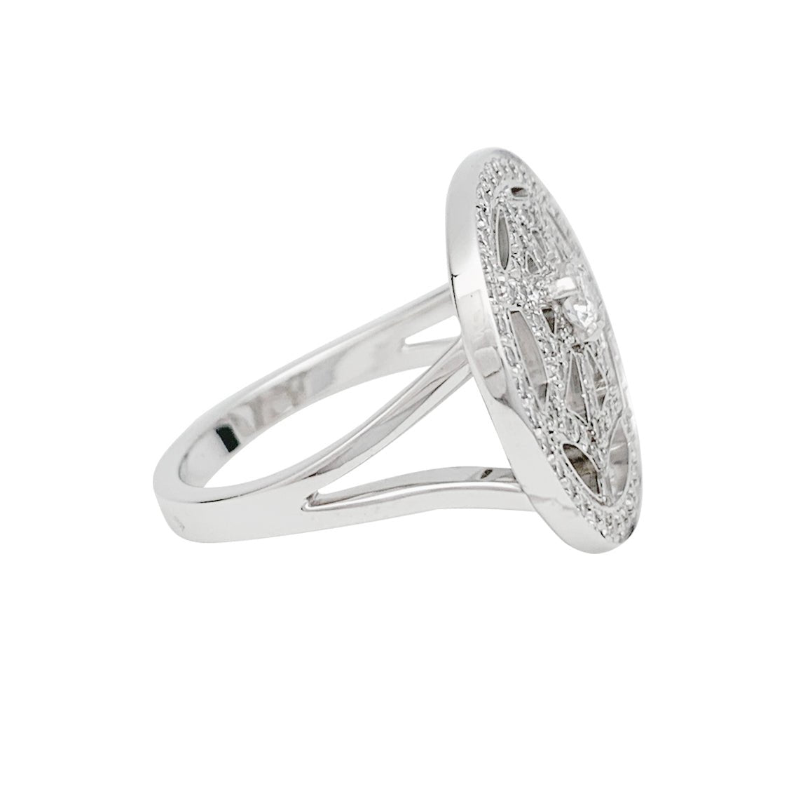 Bague CHAUMET "Attrape-moi" en or blanc et diamants - Castafiore