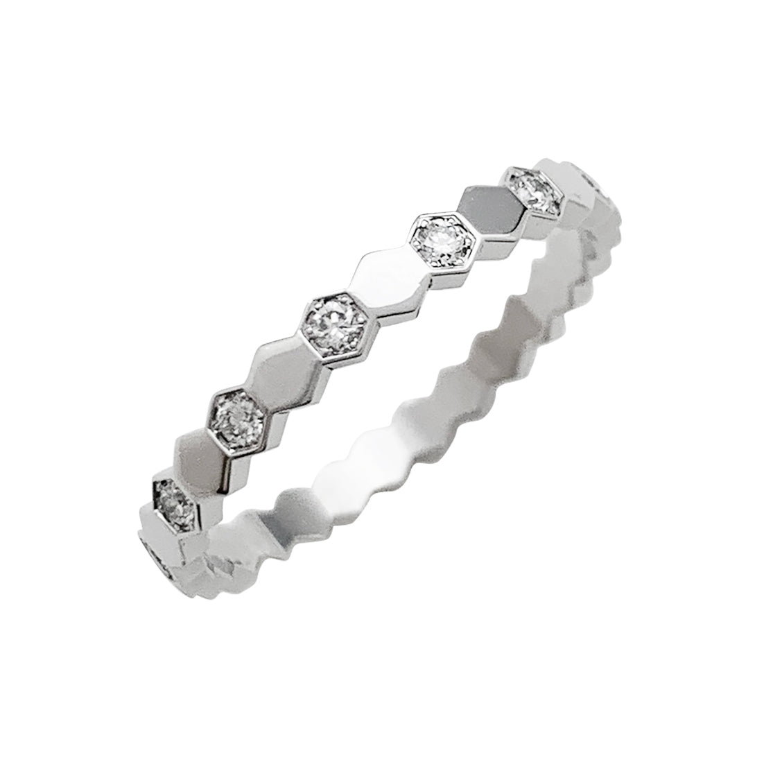 Bague CHAUMET, "Bee my Love", or blanc, diamants - Castafiore