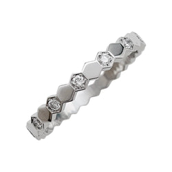 Bague CHAUMET, "Bee my Love", or blanc, diamants - Castafiore