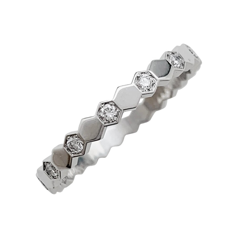 Bague CHAUMET, "Bee my Love", or blanc, diamants - Castafiore