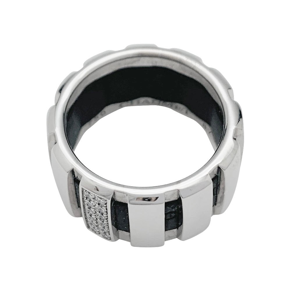 Bague Chaumet, "Class One", or blanc, diamants - Castafiore