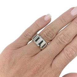 Bague Chaumet, "Class One", or blanc, diamants - Castafiore